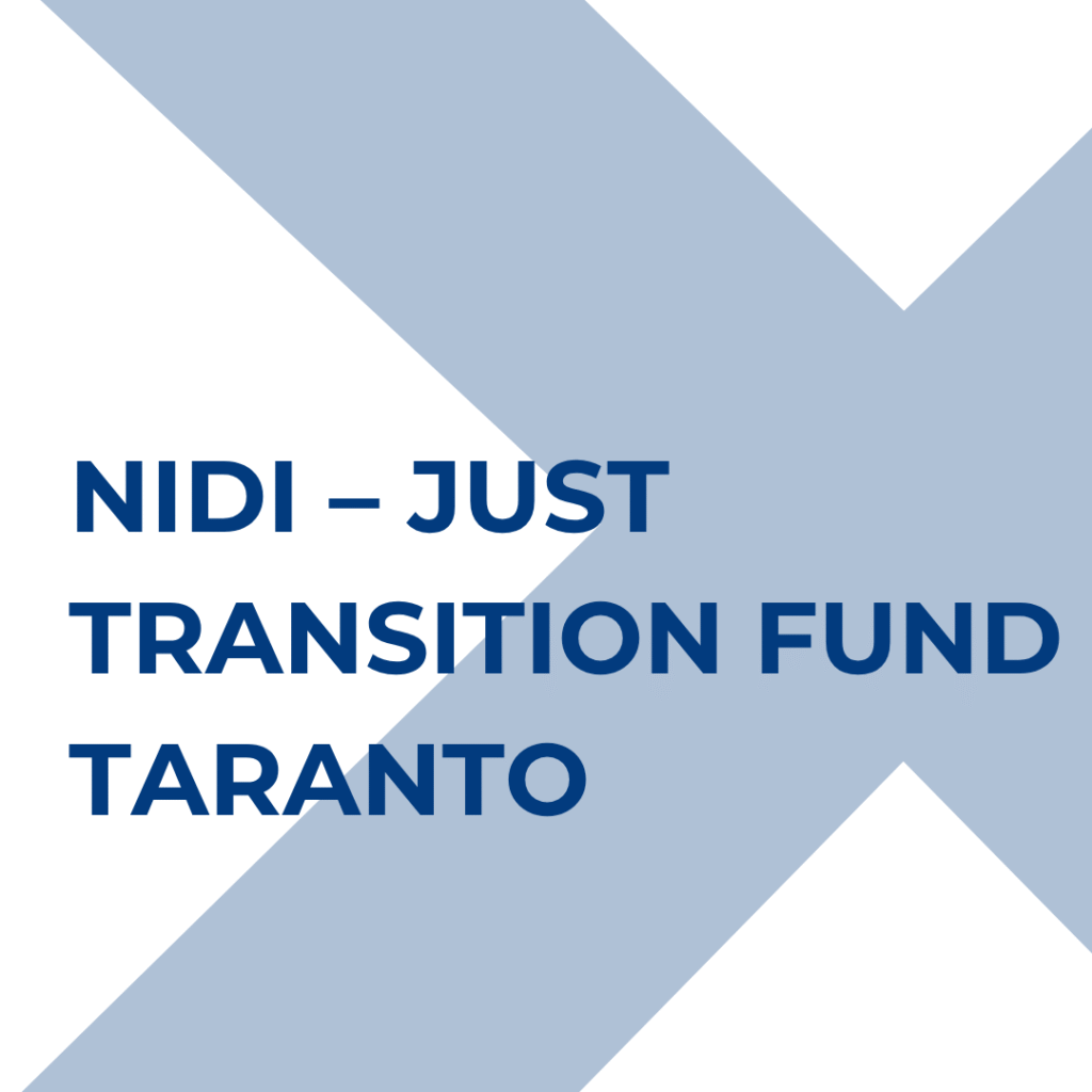 NIDI – JUST TRANSITION FUND TARANTO -TQC SRL - INCUBATORE CERTIFICATO DI IMPRESA